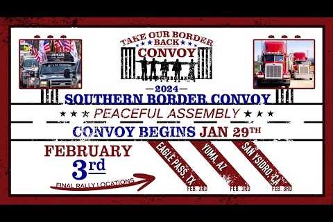 Buffaloman11© - TAKE OUR BORDER BACK CONVOY, PEACEFUL ASSEMBLY &amp; PRAYER