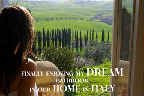 RENOVATING A RUIN: Enjoying Our Dream Bathroom, Antique Shopping Florence, Interior Decorating Italy
