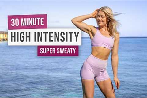 30 MIN KILLER HIIT Workout - Full Body, No Equipment Home Workout BURN FAT, SWEAT &amp; HAVE FUN!