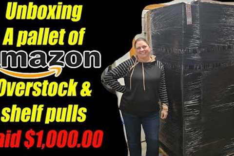 Unboxing a $1,000.00 Pallet of Amazon Overstock and Shelf Pulls - I never know what I will Get!!!
