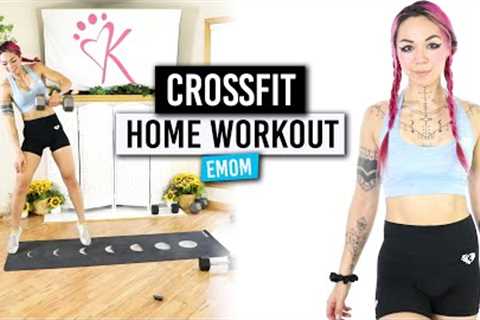 45 Minute Crossfit EMOM Workout | at Home CrossFit w/ Dumbbells
