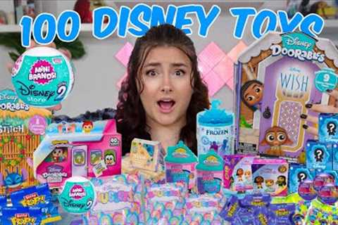 UNBOXING 100 *DISNEY MYSTERY* TOYS!!😱 *RARE FINDS*