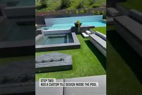 Upgrade your pool in two simple steps! ✌🏼#swimmingpool #pool #pooldesign #pooltips