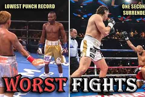 Boxing's Worst Fights