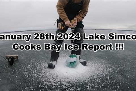 Jan 28th 2024 | LAKE SIMCOE Cooks Bay Ice Report!