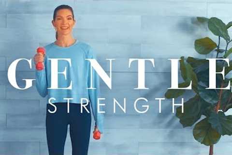 Standing Strength Workout with Dumbbells // Osteoporosis &amp; Knee Friendly!