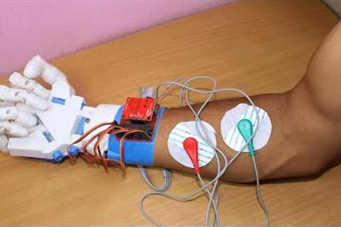 how to make robot hand moving using muscle at your home