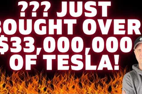 🚀🚀$33,000,000 WORTH OF TESLA JUST BOUGHT! TESLA STOCK PRICE PREDICTION UPDATE!  {How To Invest}