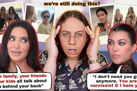 Kim is STILL fighting with Kourtney &amp; The Kardashians go on vacation without her...