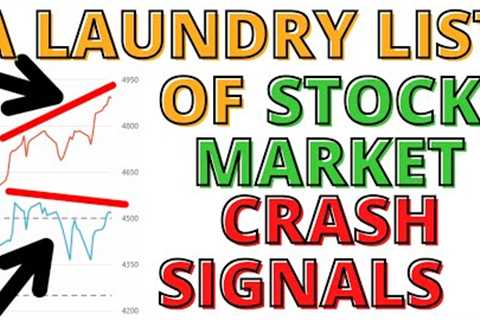 A Stock Market Top is Either in or Will Be in Next Week -A Laundry List of CRASH Signals Have Formed