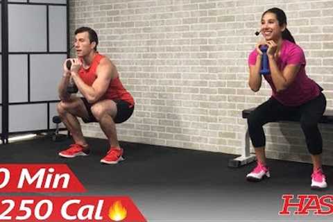 30 Minute Beginner Weight Training for Beginners - Home Strength Training Full Body Dumbbell Workout