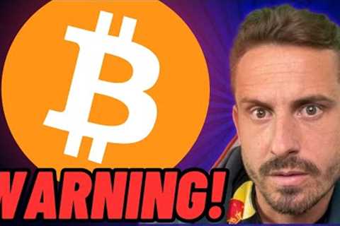 BITCOIN ENTERING DANGER ZONE!!!⚠️