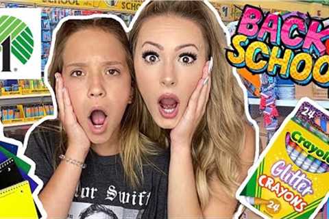 NO BUDGET BACK TO SCHOOL SHOPPING AT DOLLAR TREE! 🤑