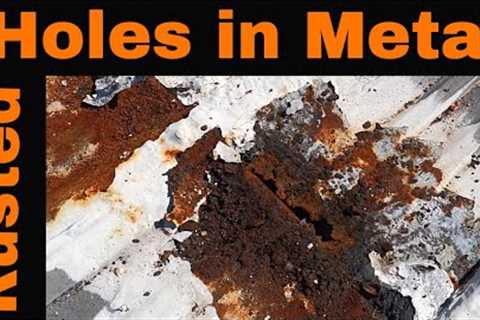 How to Repair Rusted Holes in a Leaking Metal Roof - Extreme situation