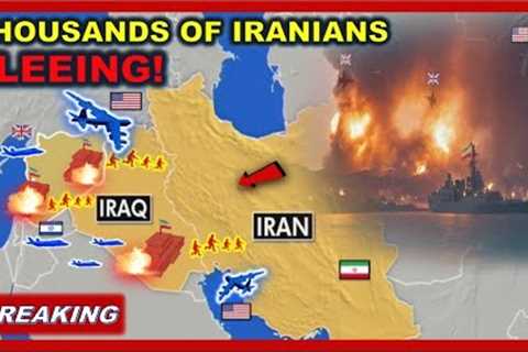 US Heavy Bombers finally arrived zero point! Thousands of Iranian fighters fleeing desperately!