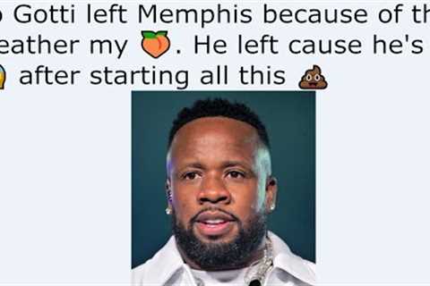 Yo Gotti left Memphis because of the weather my 🍑. He left cause he's 😱  after starting all this..