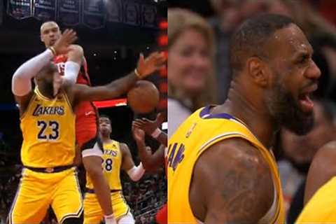 LeBron James heated that Dillon Brooks only got flagrant 1 for hitting him in face 😳