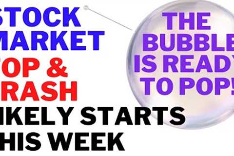 The AI Stock Market Bubble Likely Tops This Week &amp; Will Start to CRASH in the Coming Weeks Ahead