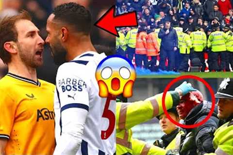 Chaos As Wolves And West Brom Fans Fight In Black Country Derby FA Cup Tie | Wolves vs West Brom