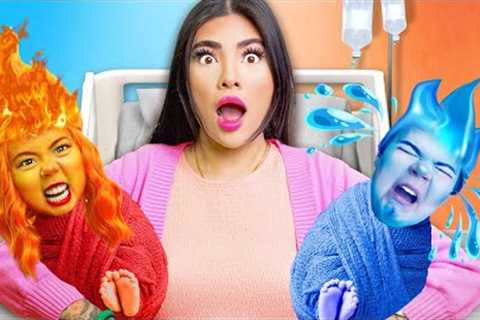 Fire Vs Water Parenting Hacks! Funny Elemental Situations &amp; Amazing Ideas by Crafty Hacks