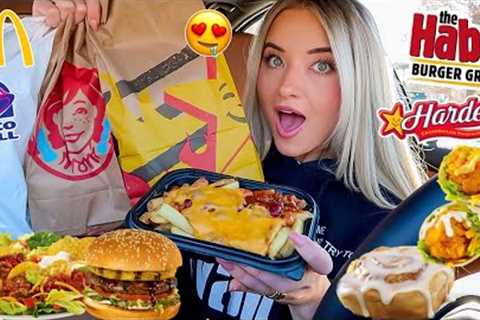 I Only Ate FAST FOOD ITEMS I've NEVER TRIED BEFORE For 24 Hours!