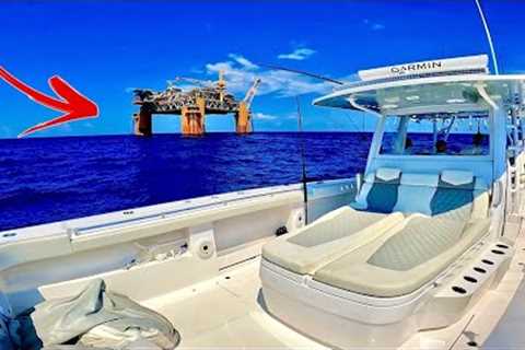 Fishing Oil Rigs *130 Miles* Offshore in a $1.2 Million Center Console!