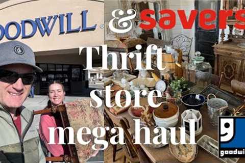 Goodwill thrift with me &amp; Estate Sale Epic Cottage Decor Thrifting for profit - reselling