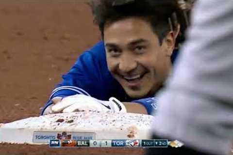Baseball players being hilarious on the basepaths!