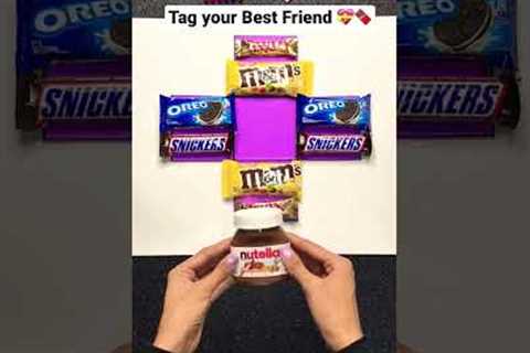 DIY Best Friend gift box 🍫🤩 #shorts #diy #bff #bestfriend #tutorial #gifts #crafts #artist
