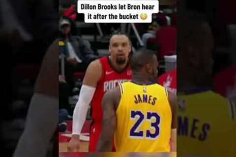 Dillon Brooks x LeBron James 👀