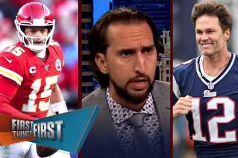 FIRST THINGS FIRST | Nick Wright reacts Tom Brady on how Mahomes compares to all time QBs