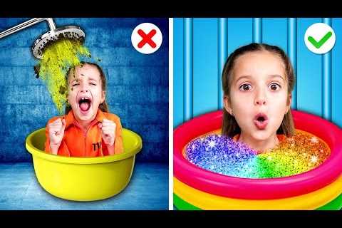 Clever Parenting Hacks in Jail! *GOOD vs BAD* Funny Relatable Situations by TooLala!