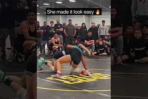 That was 🔥 #reel #sport #takedown #trending #wrestling #espn #fight #disrespect #flip #girl #champ