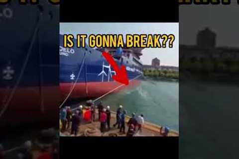 Ship launch FAIL! #shorts #boat