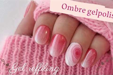 How to Make Pink Ombre Nails with Realistic Rose and Manicure