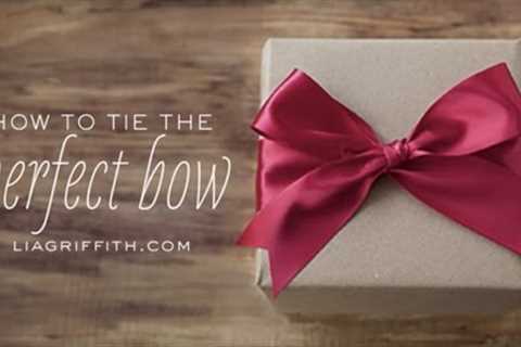How to Tie the Perfect Bow