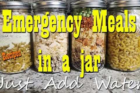 Make Your Own Emergency Meals ~ 4 Meals in a jar ~ Prepper Pantry