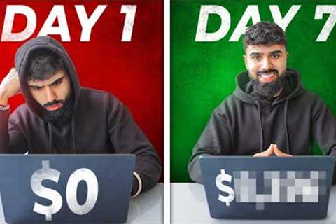 I Tried Affiliate Marketing for 7 Days With NO Money