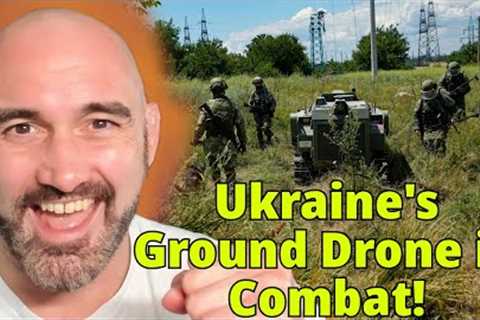 Ukraine Ground Combat Drone's First Combat Test!!