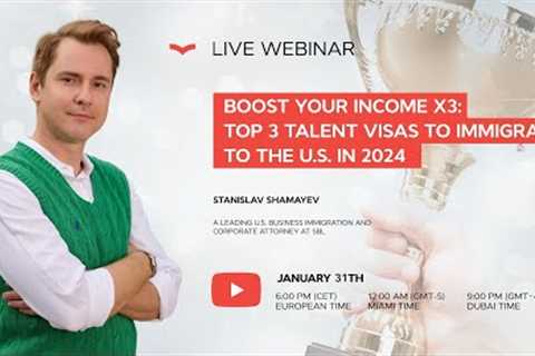 TOP 3 TALENT VISAS FOR 2024! GO GLOBAL WITH YOUR TALENT