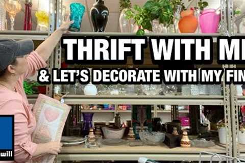A successful day GOODWILL THRIFTING! Come home decor THRIFT WITH ME + how I decorate my THRIFT HAUL