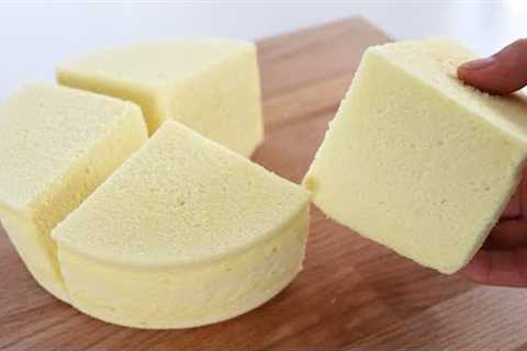Can't believe this cake really looks like a sponge! Fluffy and Moist! No Oven! No Baking powder!