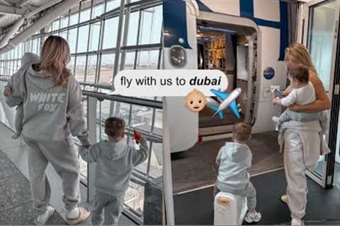 FAMILY TRAVEL DAY (long-haul, toddler &amp; baby routine, flight hacks + more!)