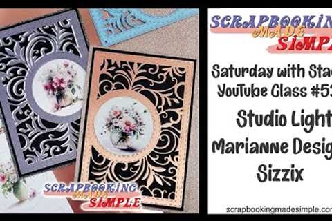 #539 Studio Light Stencils and Marianne Dies &amp; Toppers work perfectly together for stunning..