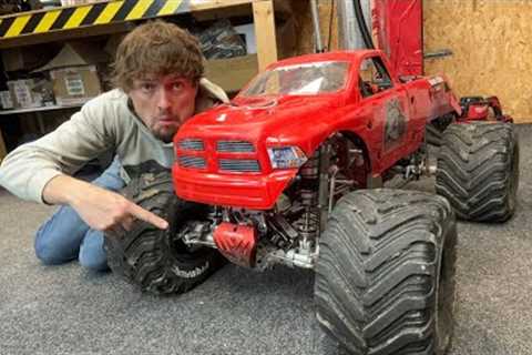 Live repairing the worlds biggest rc car
