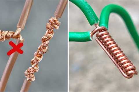 How to Twist Electric Wire Together &amp; Useful Tricks | Thaitrick