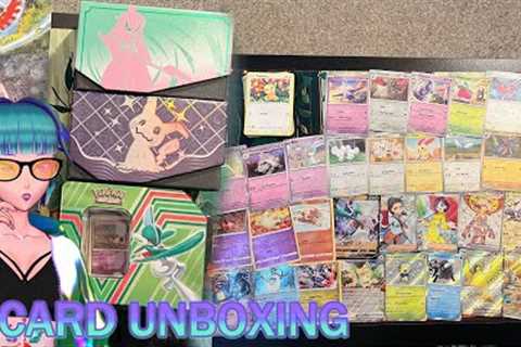 [ UNBOXING ] Pokemon TCG Cards - Iron Valiant Mimikyu Gallade I Paradox Rift Paldean Fates 01.28.24