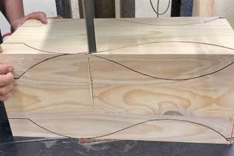 Woodworking Skills Of Carpenter With Many Years Of Experience - Round Table With Unique Design