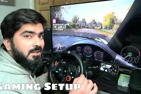 MY Gaming Setup Review and Spec's | Logitech G29 steering wheel with Gear Shifter