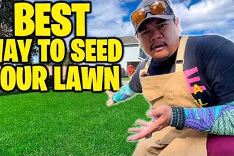 THIS TECHNIQUE BLOWS EVERYONE OUT OF THE WATER! BEST WAY TO SEED YOUR LAWN FALL &amp; SPRING!